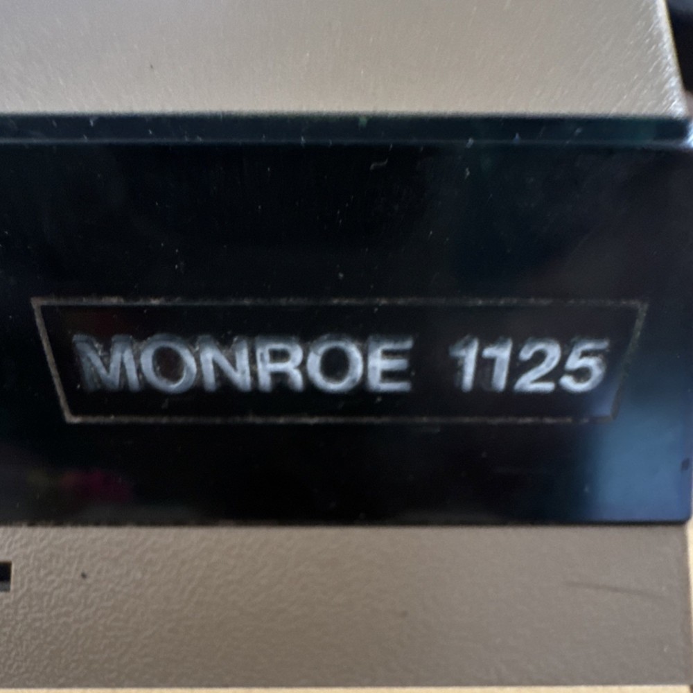 Monroe 1125 Vintage Electronic Display Calculator