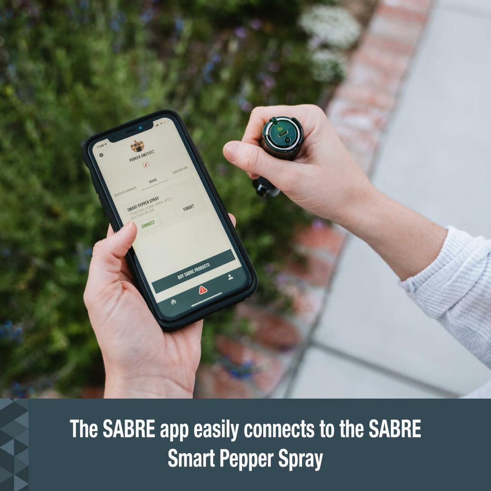 SABRE Smart Pepper Spray - Refillable and Rechargeable With Practice Canister