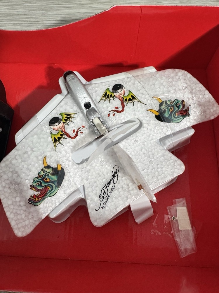 Ed Hardy Thunder Fighter Infared Control Plane by Christian Audigier Open Box