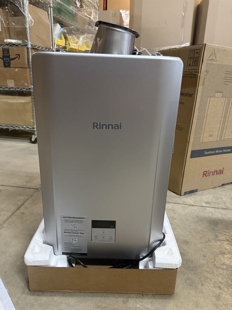 SEE NOTES Rinnai RE160iN Indoor Tankless Water Heater Natural Gas 160K BTU
