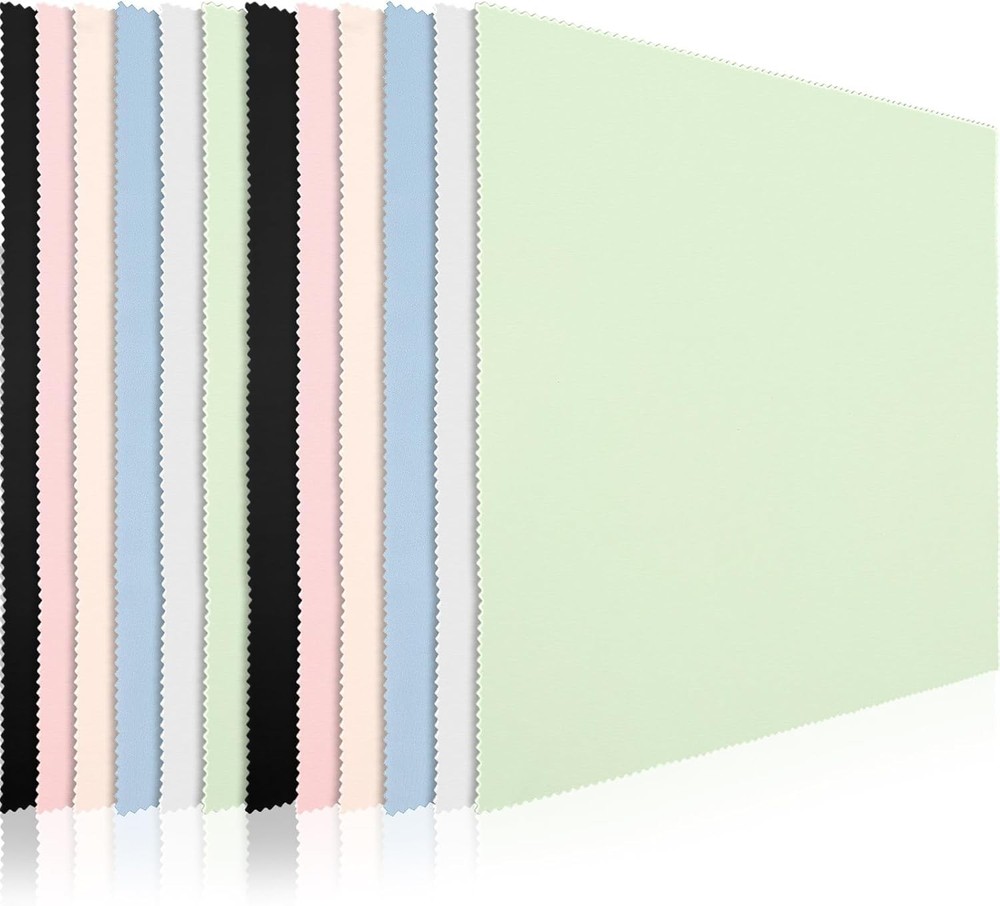 12 Pack Oversized Microfiber Cleaning Cloths - 12x12 Inch for Delicate Surfaces