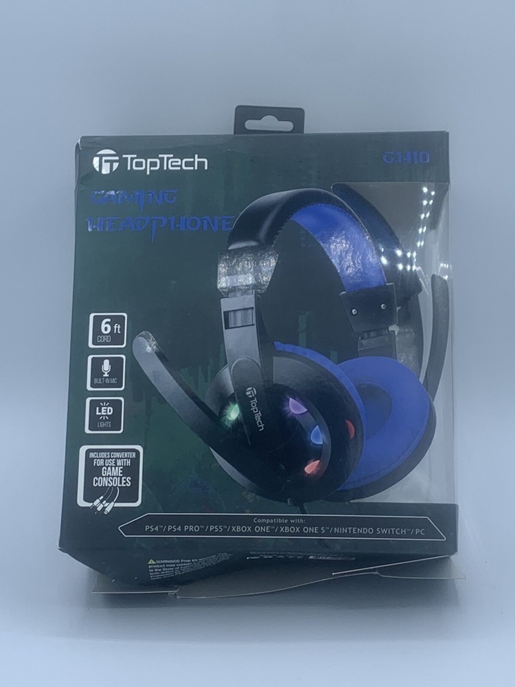 TopTech Gaming Headphone CH10 Game Consoles color-changing LED