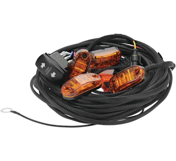 DragonFire Racing Black Single 4 seat Light Whip Harness - 522042