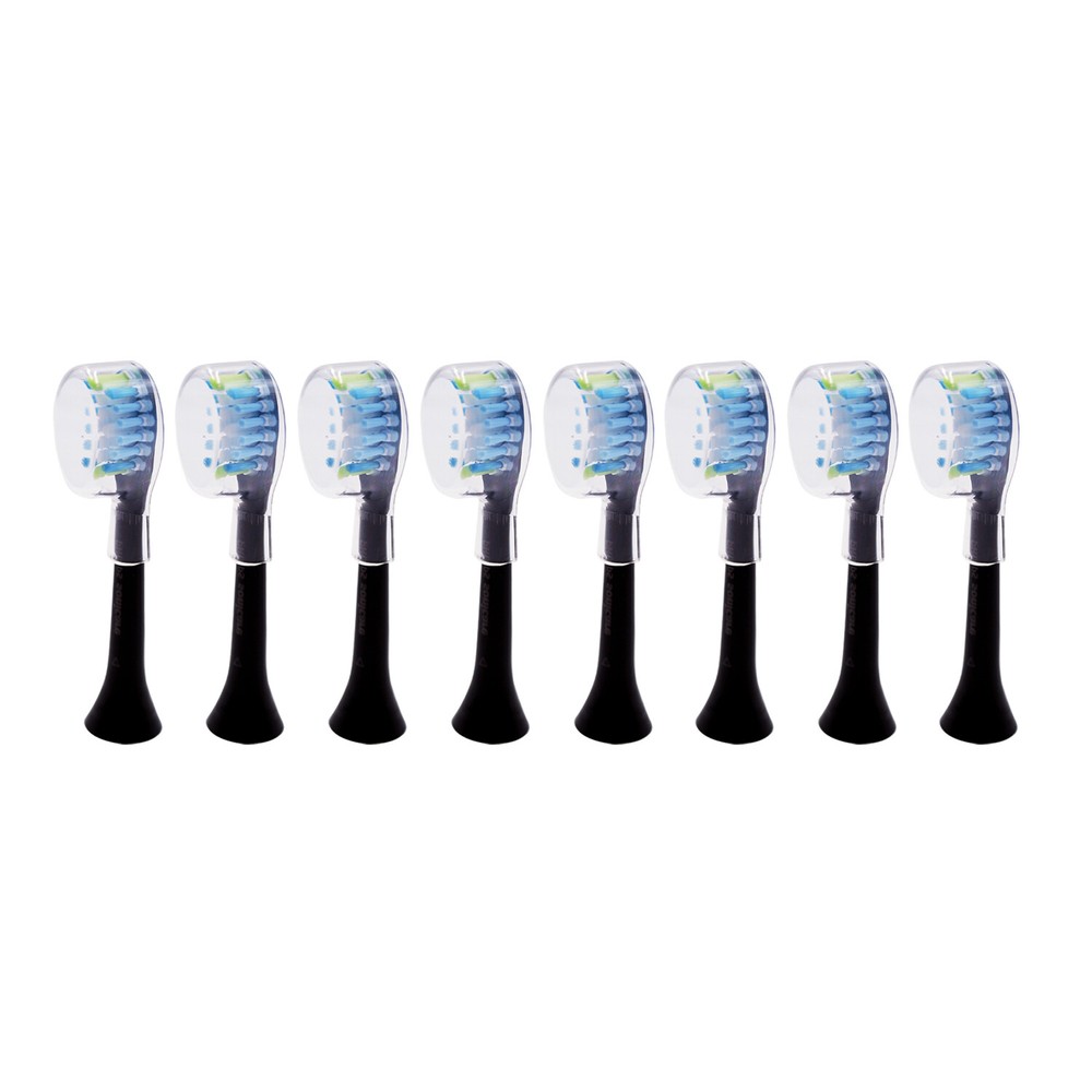 8-Pack Philips DiamondClean AdaptiveClean Replacement Black Brush Head | w/o Box