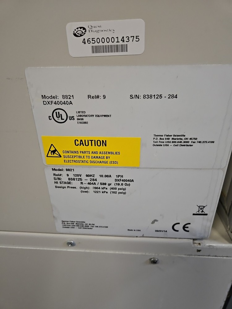 Thermo Revco DXF -40C Freezer | 115v | Model 8821 | Ships FREIGHT