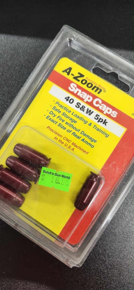 New: A-Zoom Snap Caps - 40 S&W 5 Pack - Training