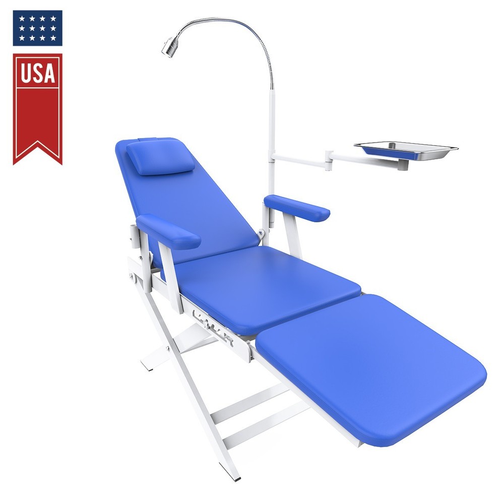 Dental Mobile Delivery Unit Air Compressor Suction Curing light/Folding Chair