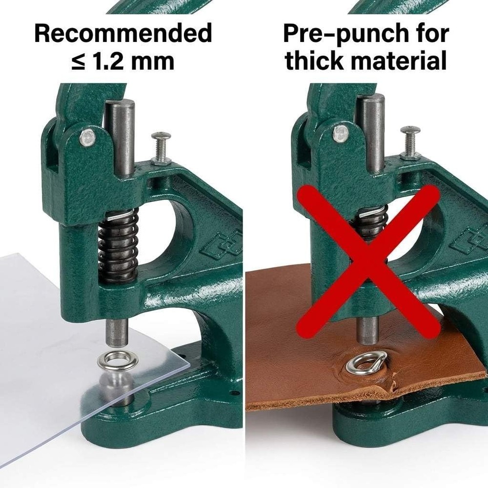 Heavy Duty Hand Press Eyelet Grommet Tool Kit
