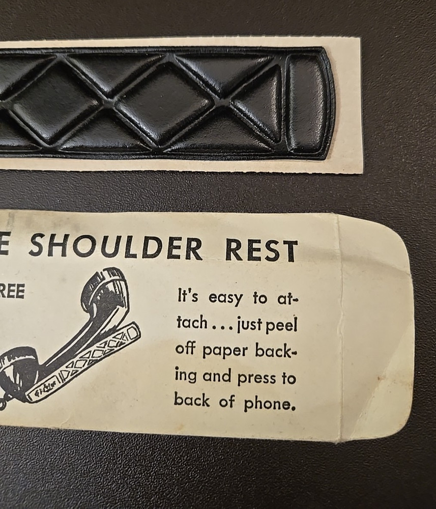Soft Shoulder Phone Rest -For The Dial Telephone - AKRON, Oh