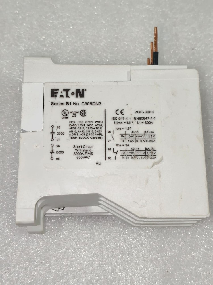 Eaton overload relay c306dn3 free fast shipping