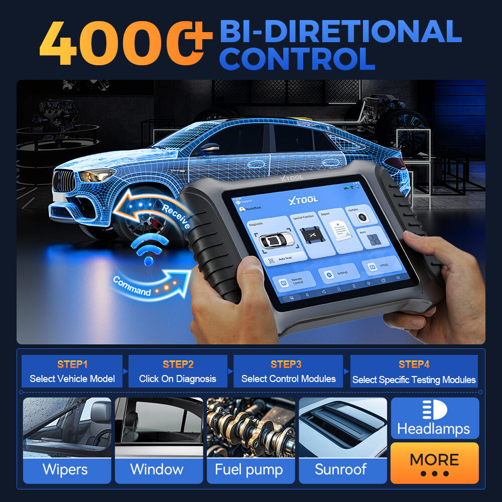 2026 XTOOL IP900BT Bidirectional Scanner Diagnostic Coding Tool Key Programmer