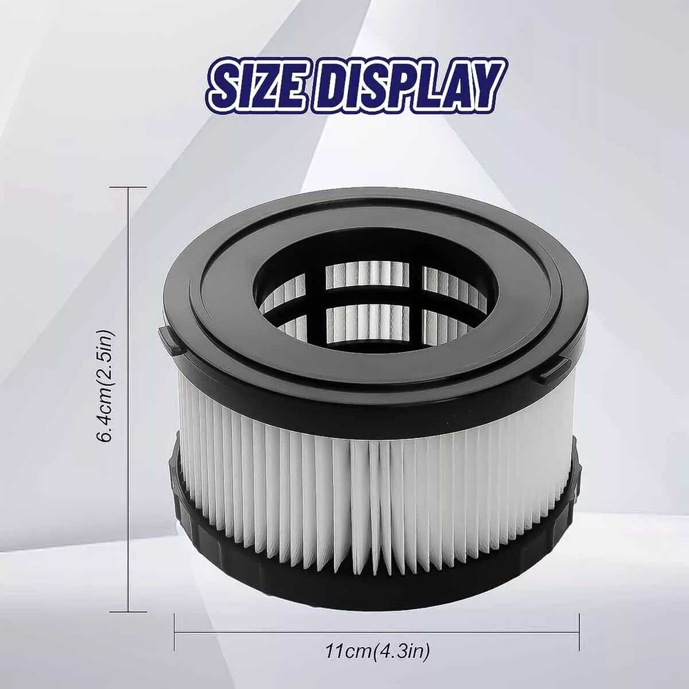 DC5151H Replacement Filter 2 Pack For Dewalt Cordless Vacuum DCV517 DC515