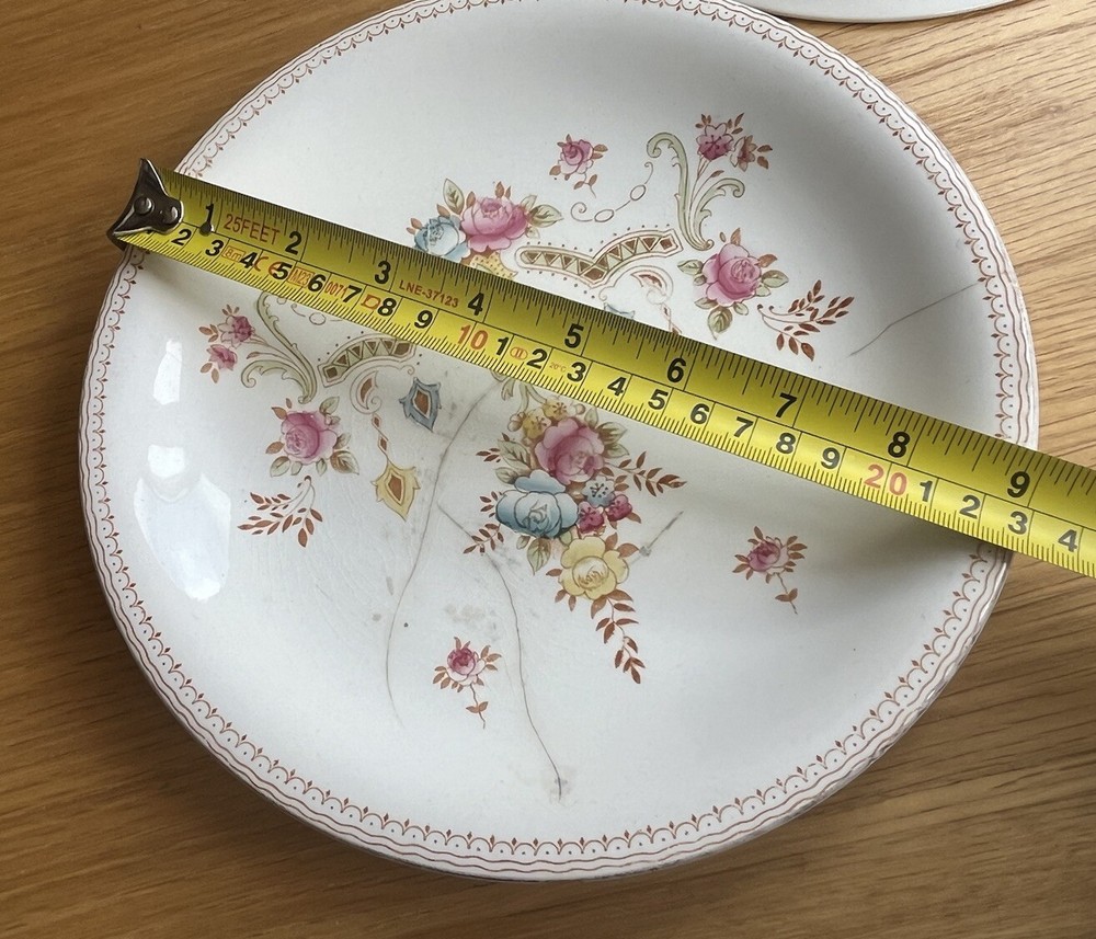 Antique Crown Devon Fieldings salad Water Drainer, Perth Pattern, Base Damage