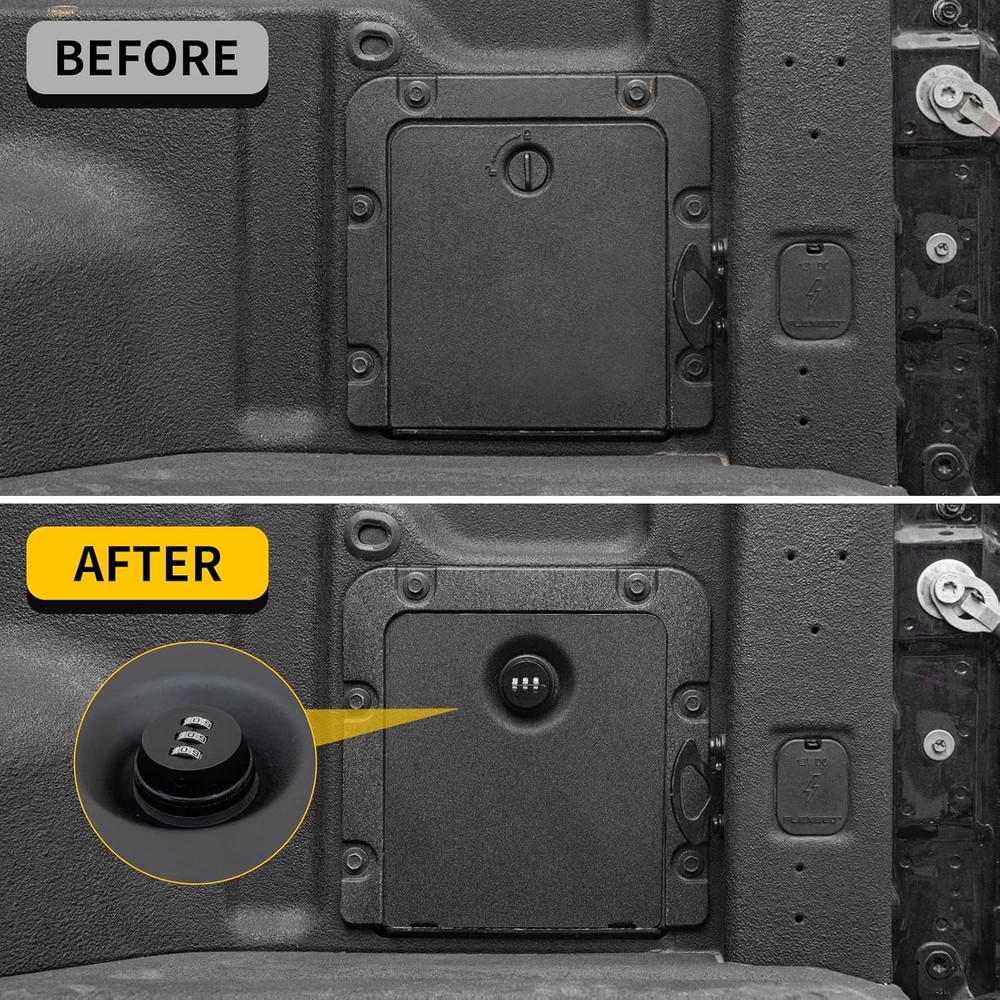 For 2022-2025 Ford Maverick Security Bed Partition Storage Bin with Code Lock