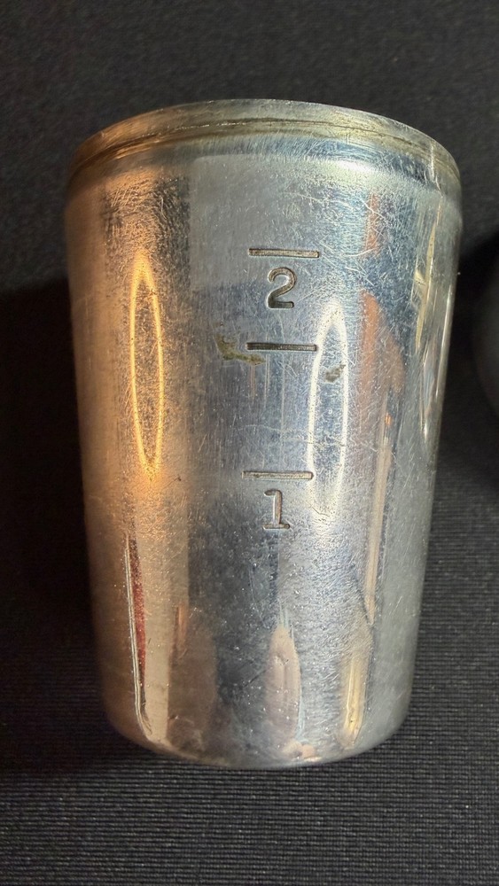 NAPIER Silverplate Mini Cocktail Shaker Graduated Jigger 1 &2oz W/ Corkscrew