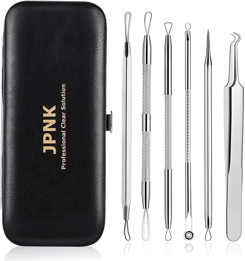 JPNK JPNK25 Blackhead Remover Tools with a Leather bag