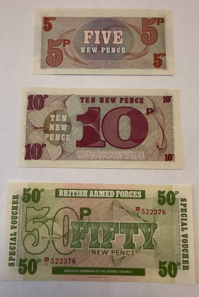WWII Era Japanese & British Bank Notes LOT