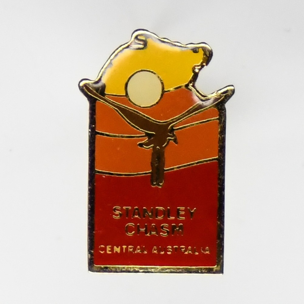 Standley Chasm Central Australia Metal Pinback Button