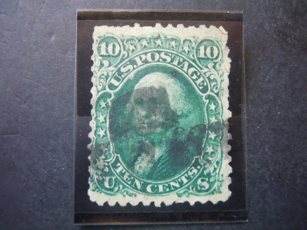 1861 #68 10c Washington Perf 12 Used CV $55 #3