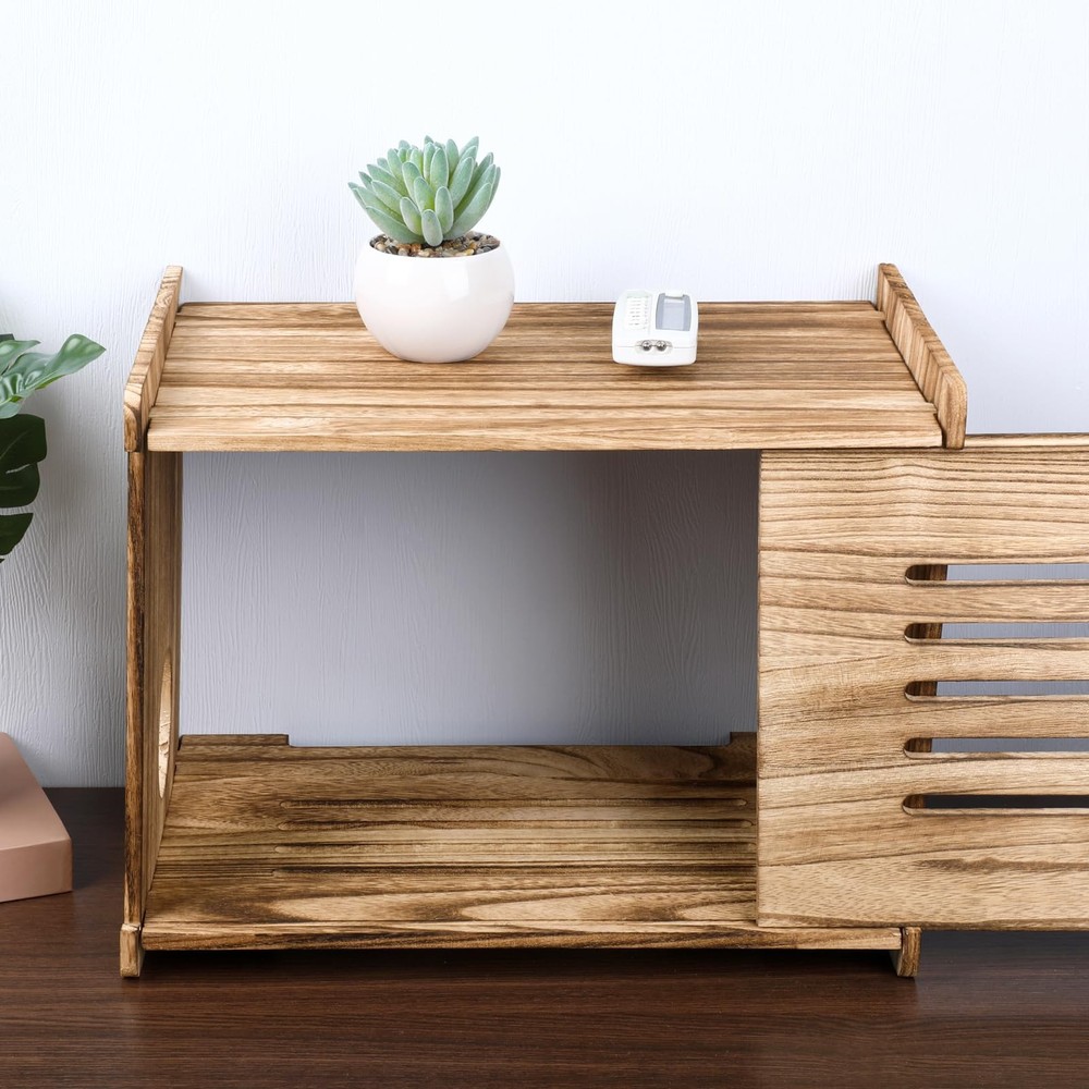 Router Shelf Solid Wood Router Storage Box Projector Stand Need Assembly Mode...