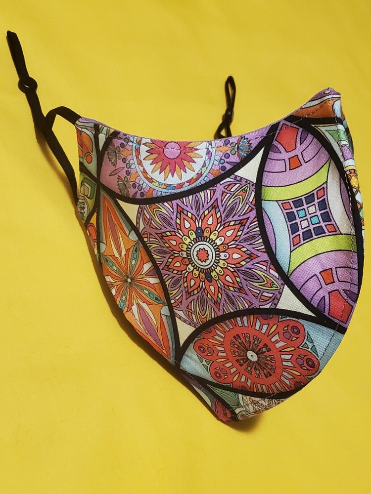 Urban Geo Kaleidoscope Adjustable Face Mask