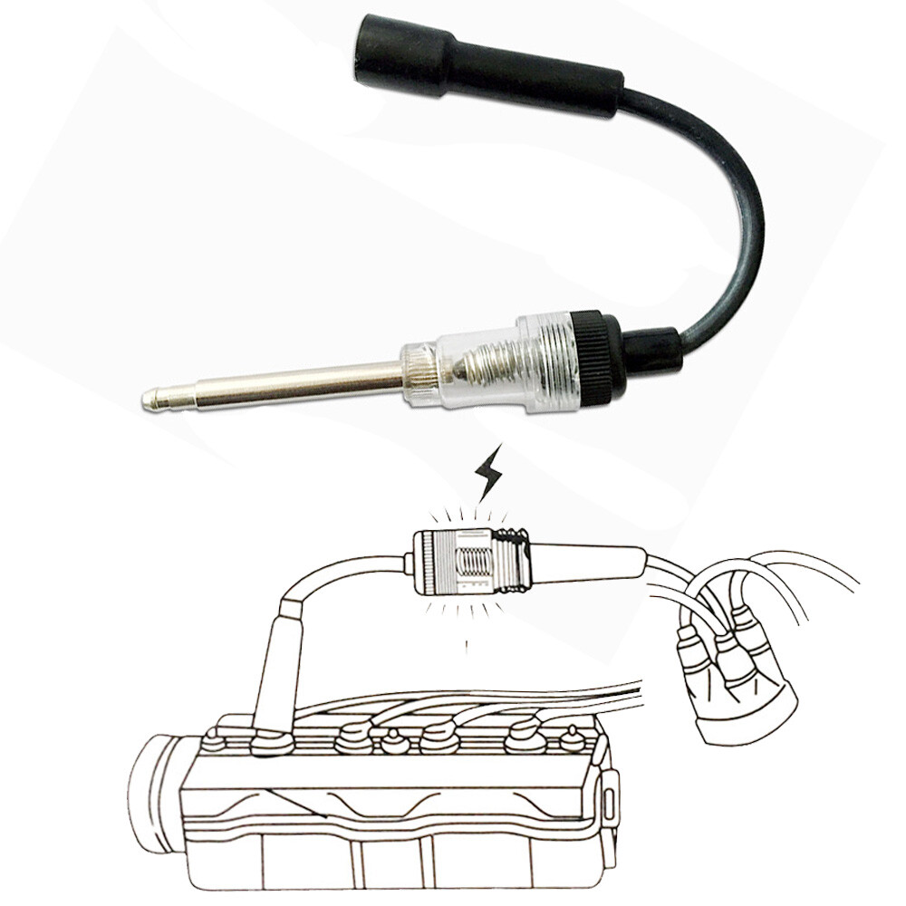 In Line Spark Plug Tester Ignition System Coil Engine Car Diagnostic Test Tool