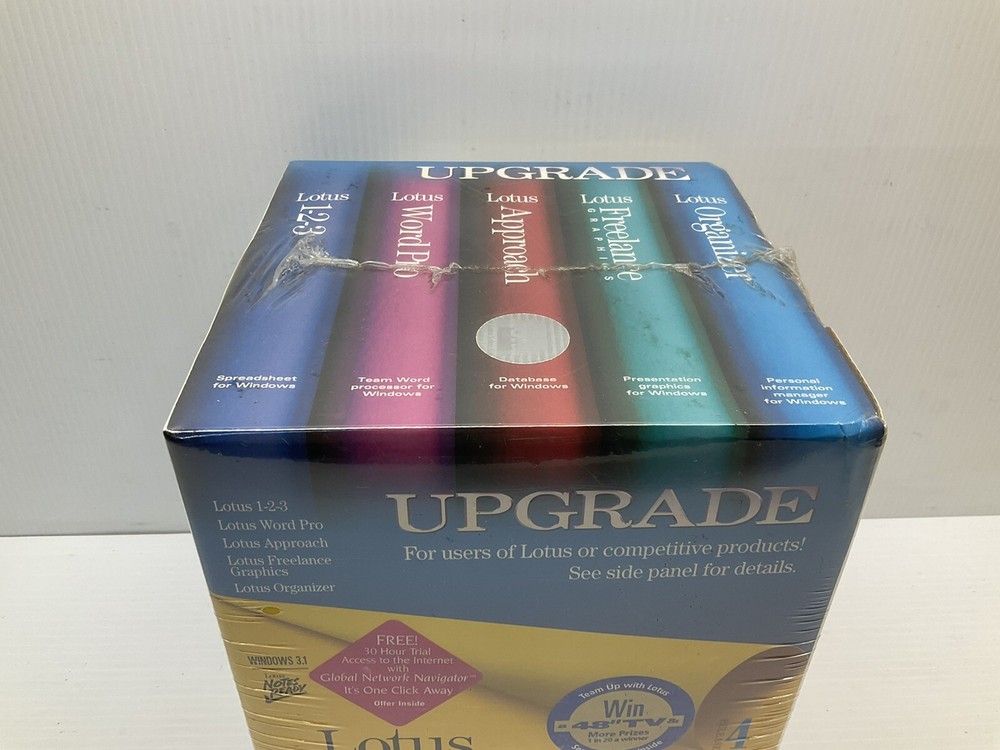 VINTAGE COMPUTER PROGRAM LOTUS SMART SUIT for Dos Windows 3.1 SEALED