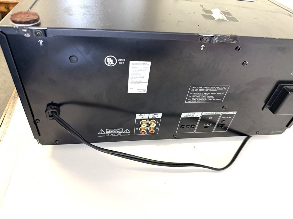 VINTAGE Sony CDP-CX70ES CD Player Mega Storage 200 CD Changer AS IS (Error Code)