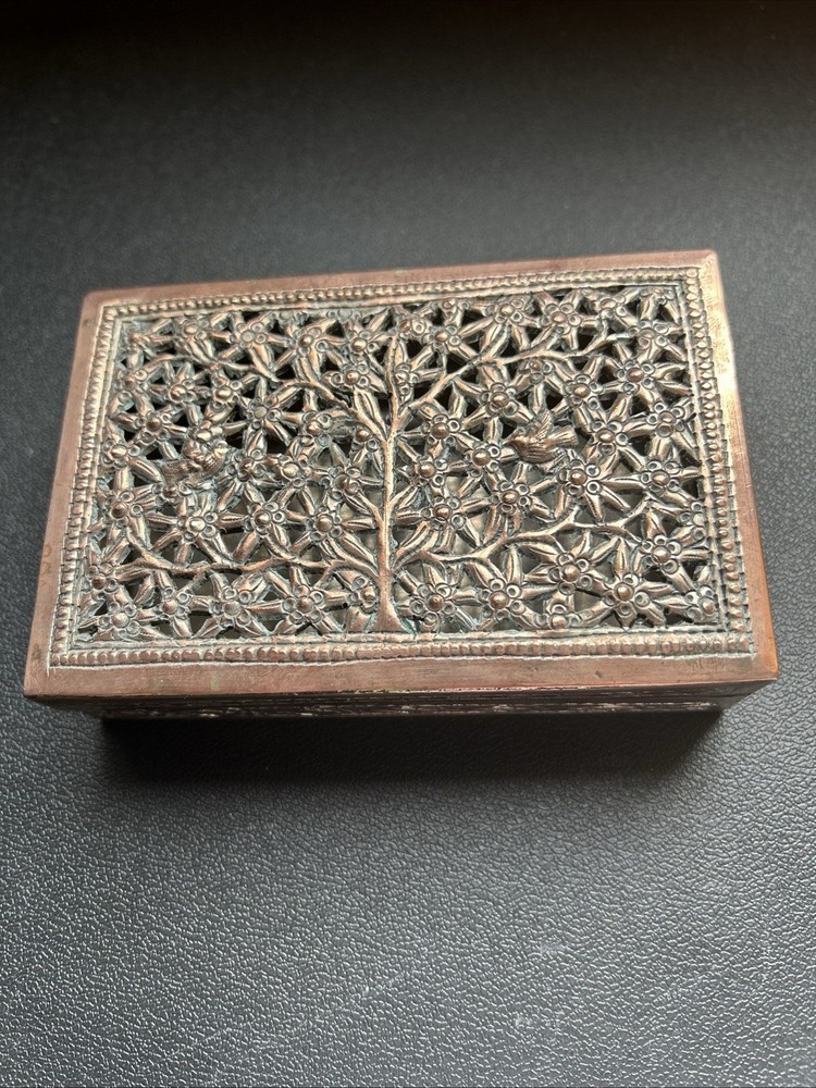 O) Vintage Cambodian Cigarette Case.