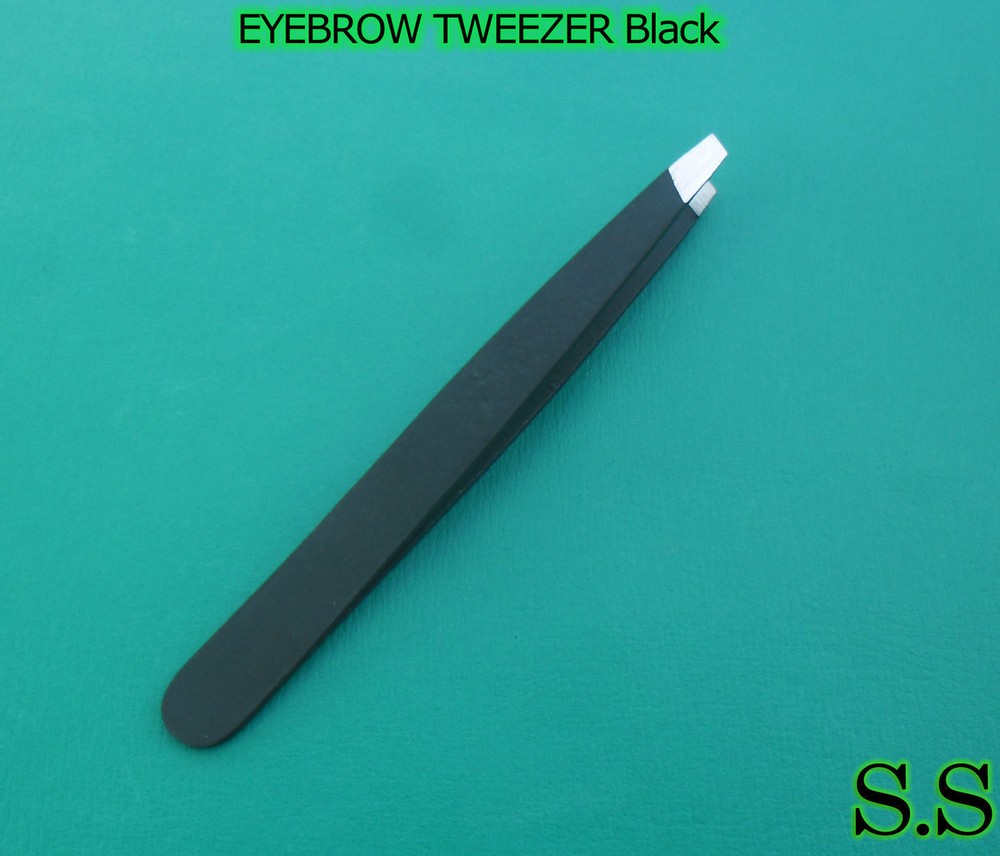 EyeBrow Tweezers Black Color Manicure Instruments