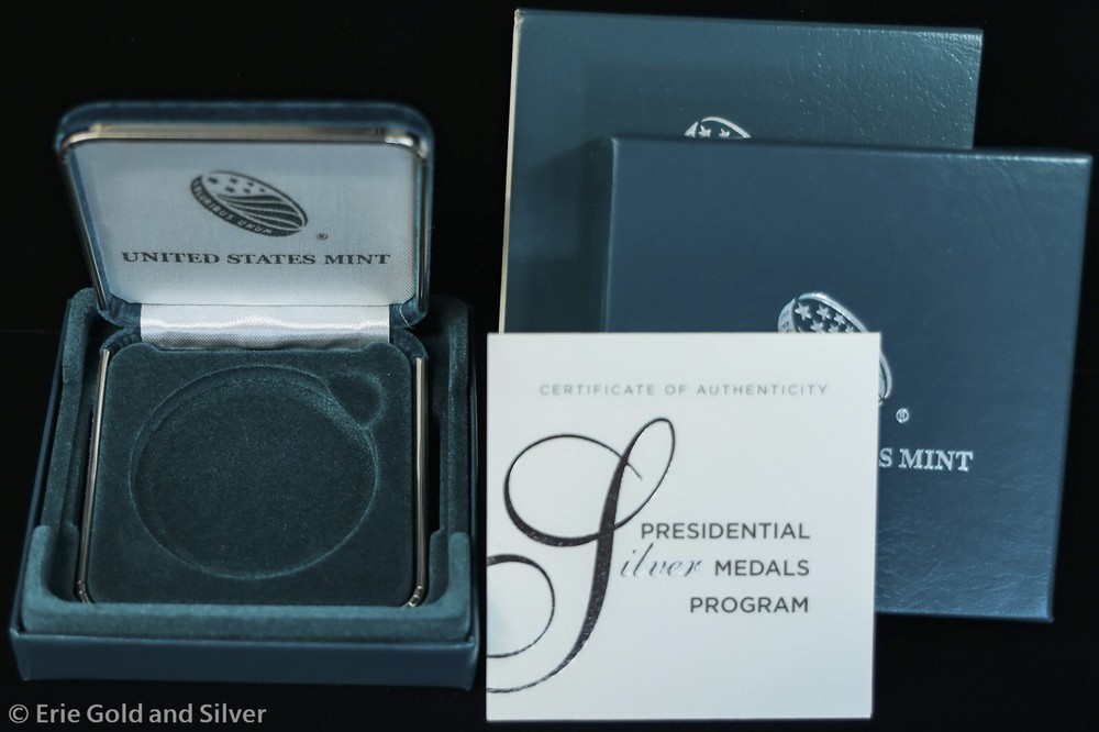 U.S. Mint Presidential Silver Medals Program Box & COA Only No Coins