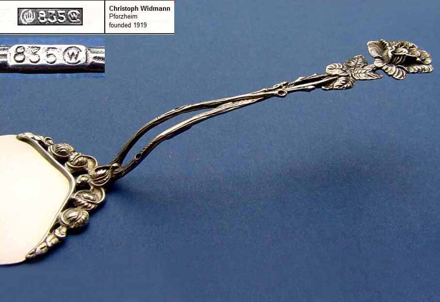 Cake Server, Widmann, Rose Decor/ Hildesheimer Rose, 835 Silver B962
