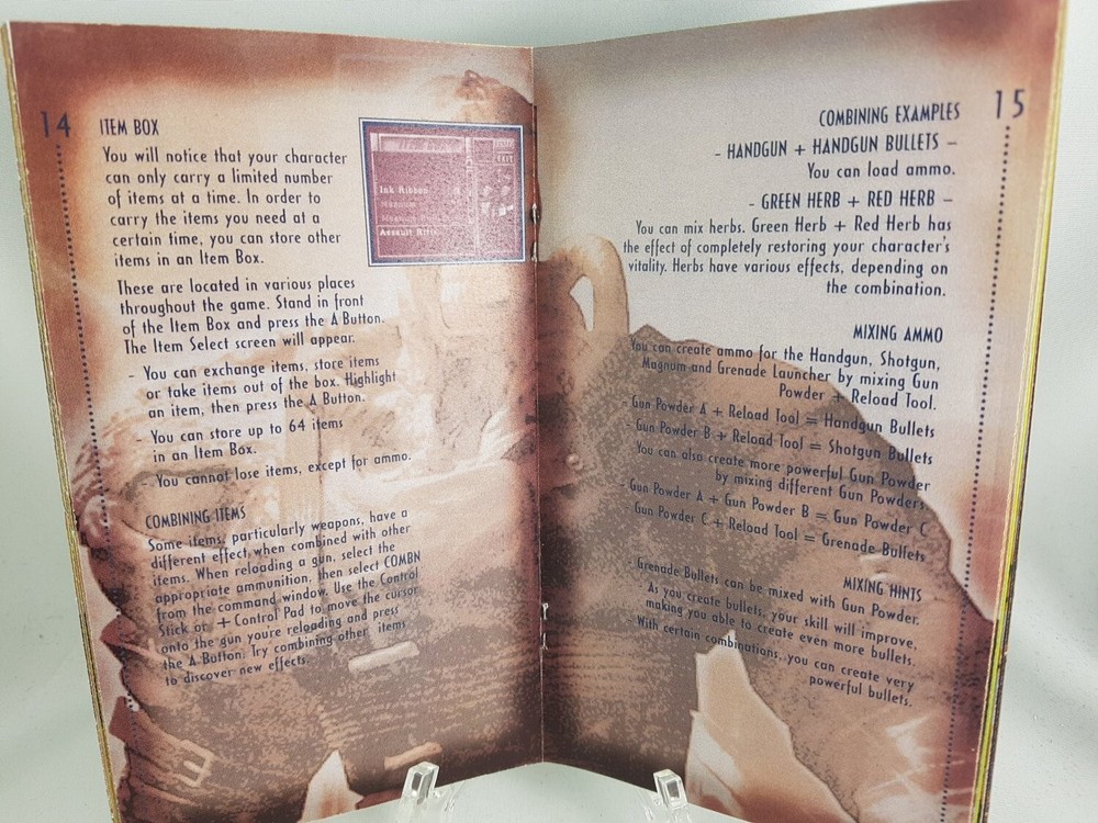 MANUAL GCN - RESIDENT EVIL 3 NEMESIS -Gamecube 'Replacement' Instruction Booklet