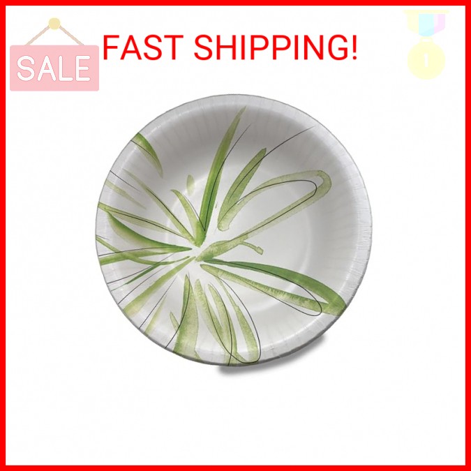 Amazon Basics Everyday Paper Bowls, 10 Oz, Disposable, 70 Count, White