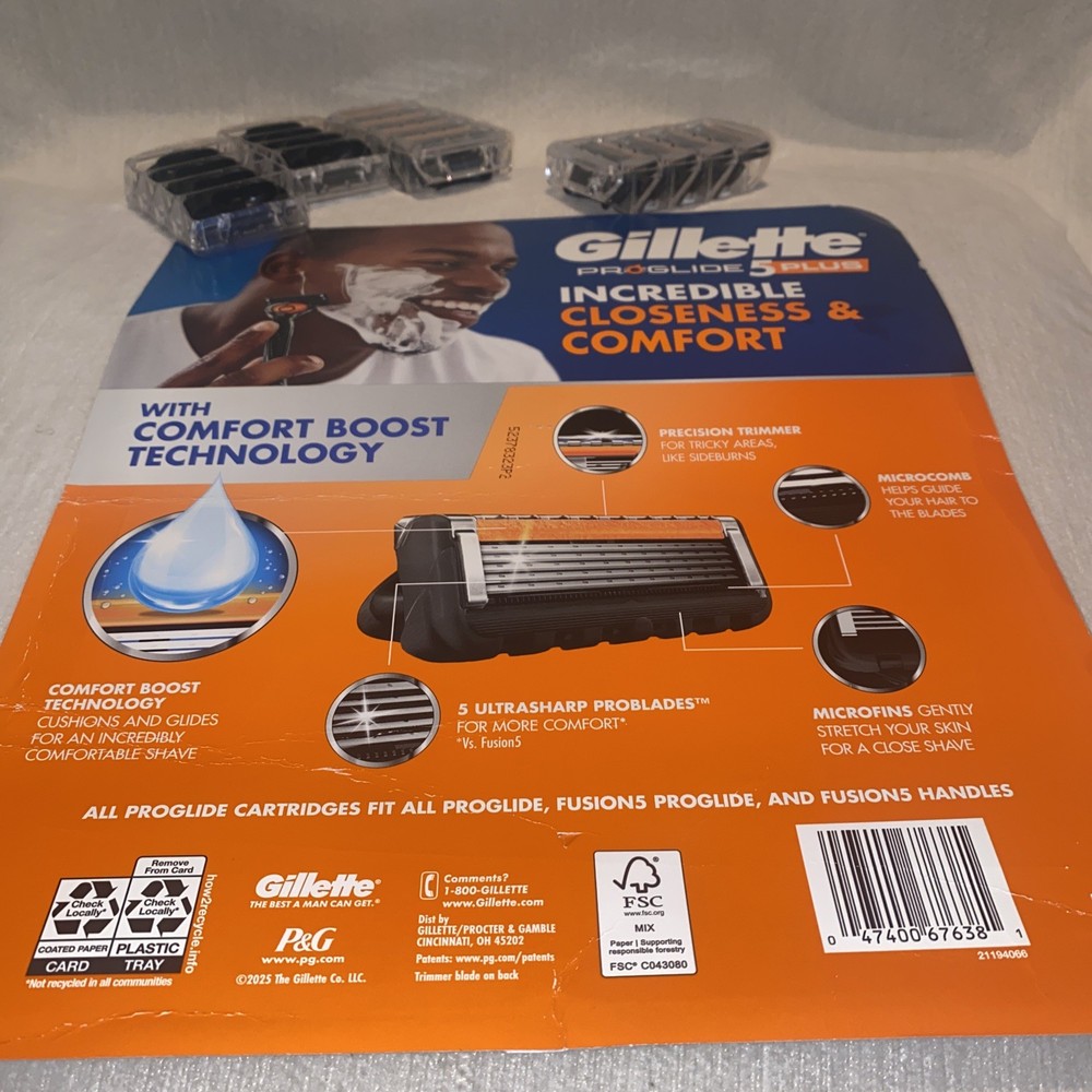 Gillette Proglide 5 Plus Razor Cartridge Refills 16 Pack