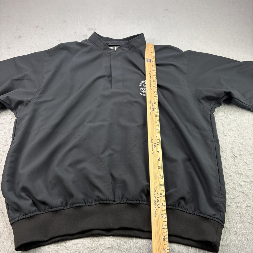 Zero Restriction Jacket Mens Large Black Golf Windbreaker Short Sleeve Pullover