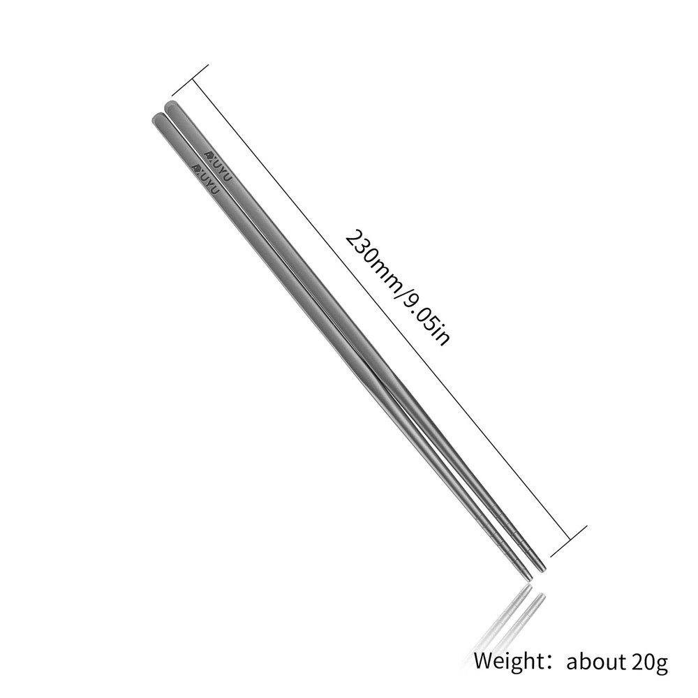 Titanium Chopsticks Ultralight Eco-Friendly Portable Camping Flatware/23cm/9in