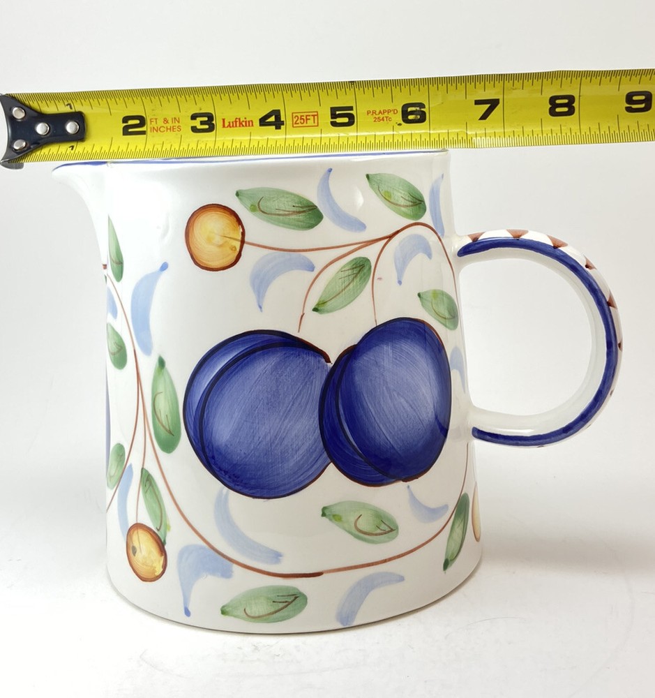 Applause Pitcher Plum Harvest Ceramic 1-1/4 Quart