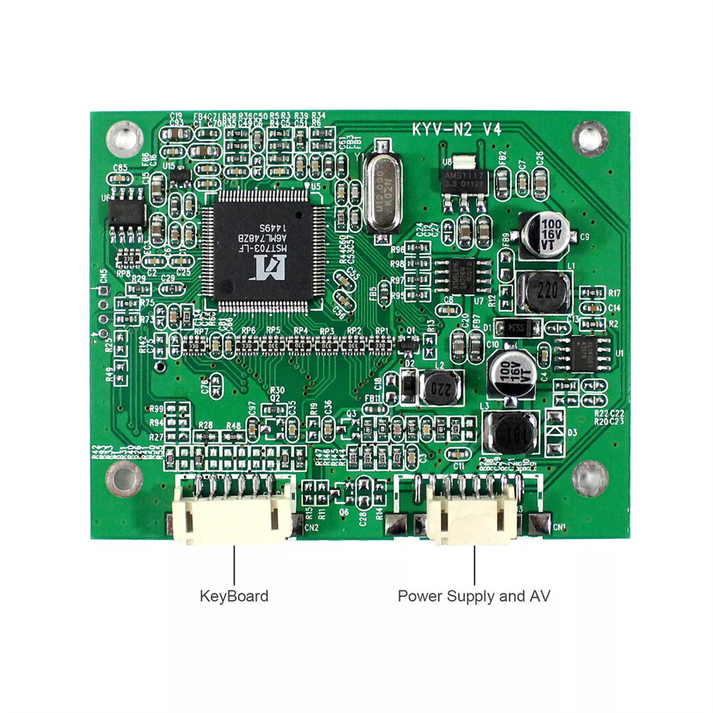 CVBS AV LCD Controller Board With 3.5" 320x240 LQ035NC111 LCD Screen