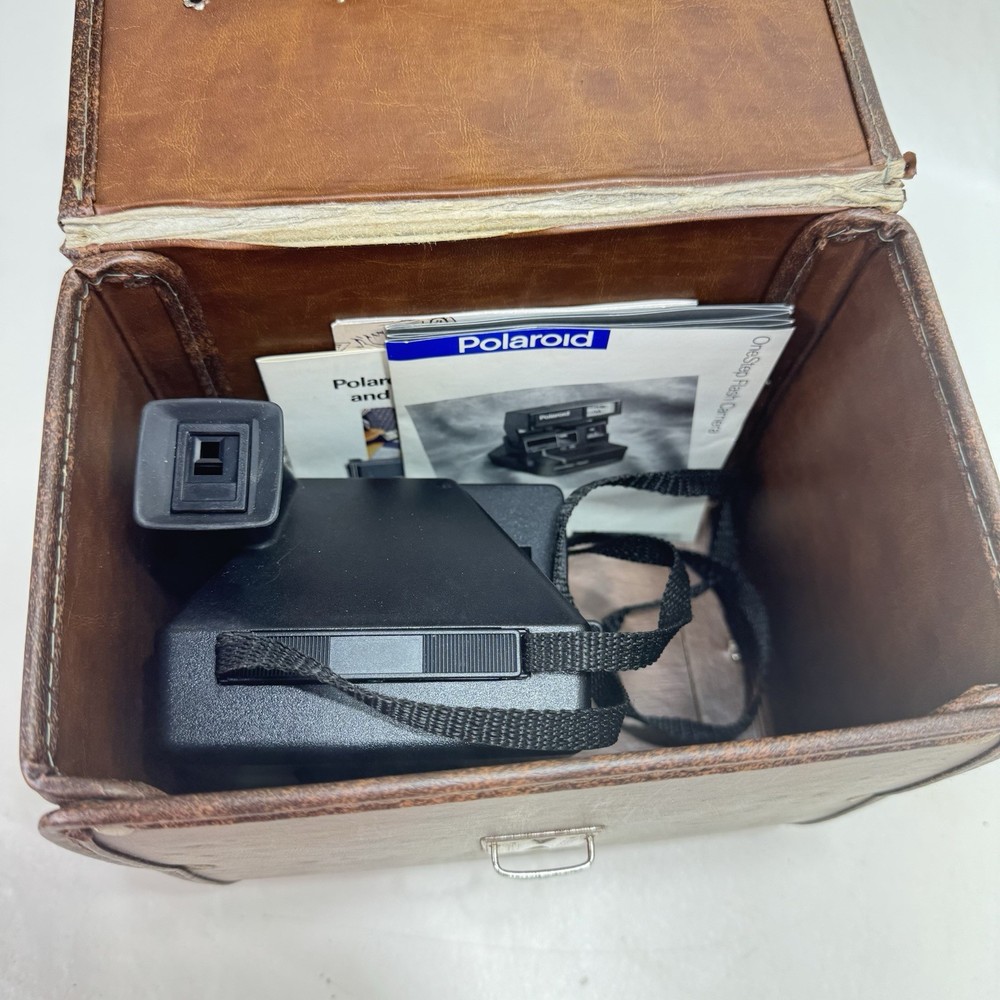 Vintage Polaroid 600 One Step Flash Instant Camera With Case