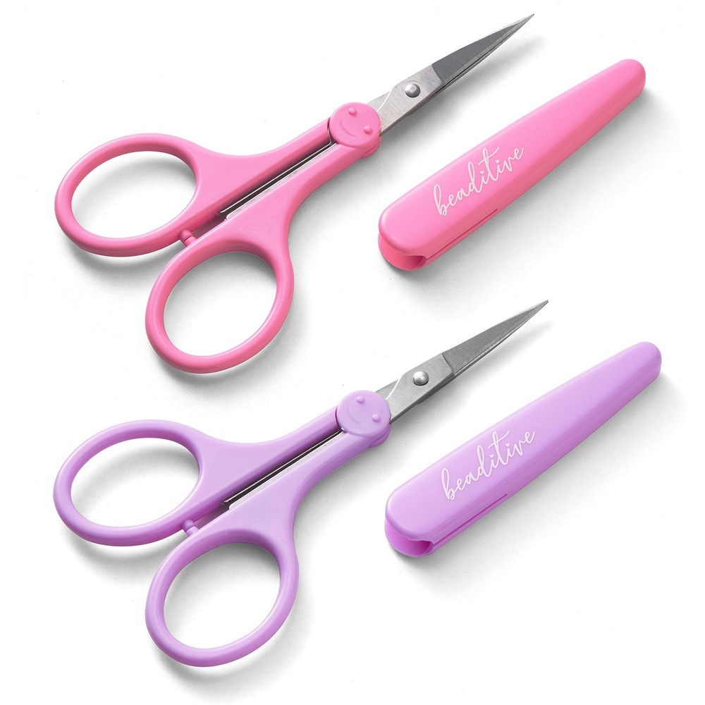Beaditive Detail Scissors Set 2 Pc Precision Fine Tip Craft Sewing Sharp