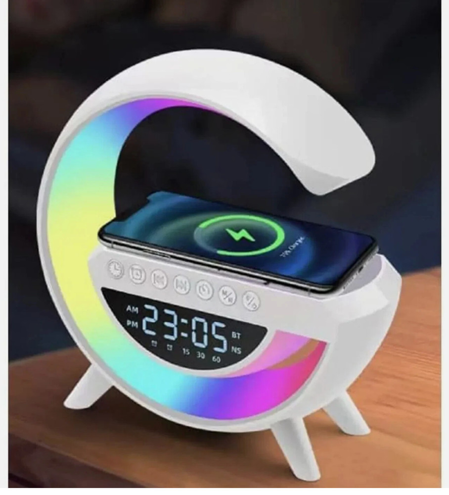 Table Lamp With Wireless Charger 3in1 Bluetooth Speaker