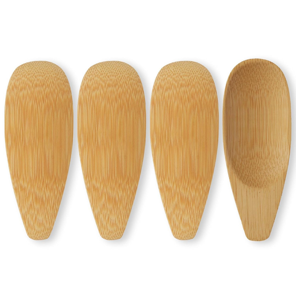4PCS Deodorant Cream Applicators, Bamboo Multi-Functional Applicator for Deodora