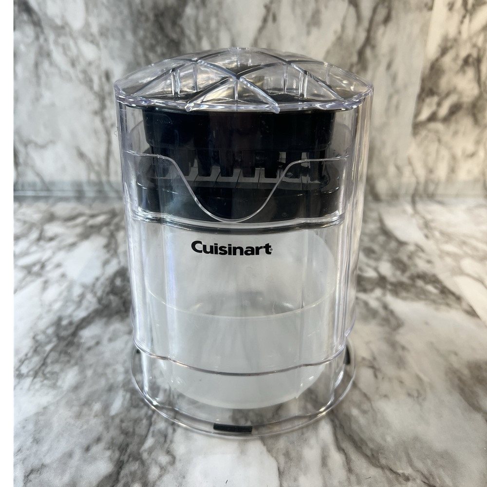 Cuisinart Push Function Food Chopper Set with Cleaning Tool, Clear/Black/White