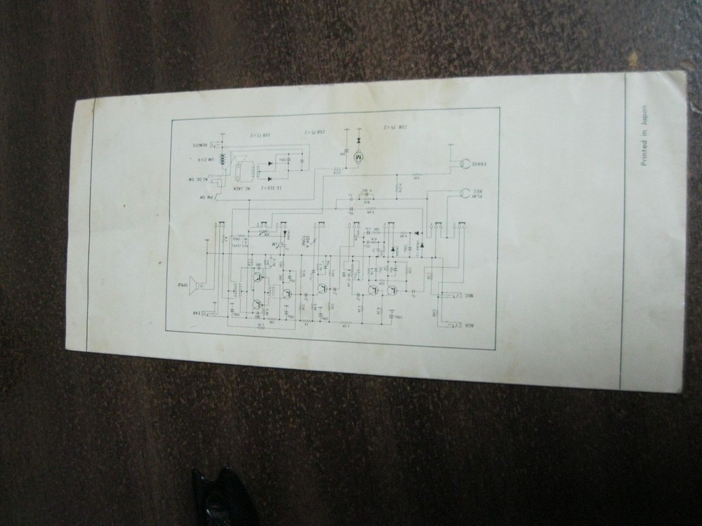 Solid State Tape Recorder operating instructions & Schematic pamphlet