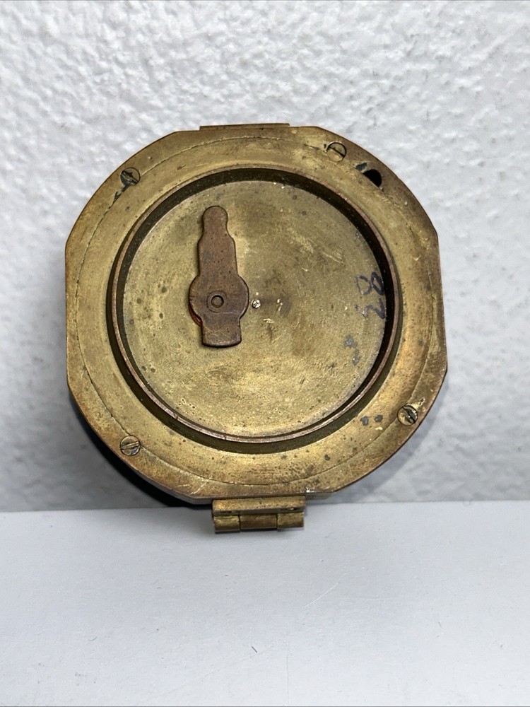 1862 Antique Brass Brinton Compass Thomas J Evans