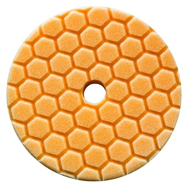 Quantum Hex-Logic 5-1/2" Foam Orange Medium Hook-and-Loop Buffing Pad
