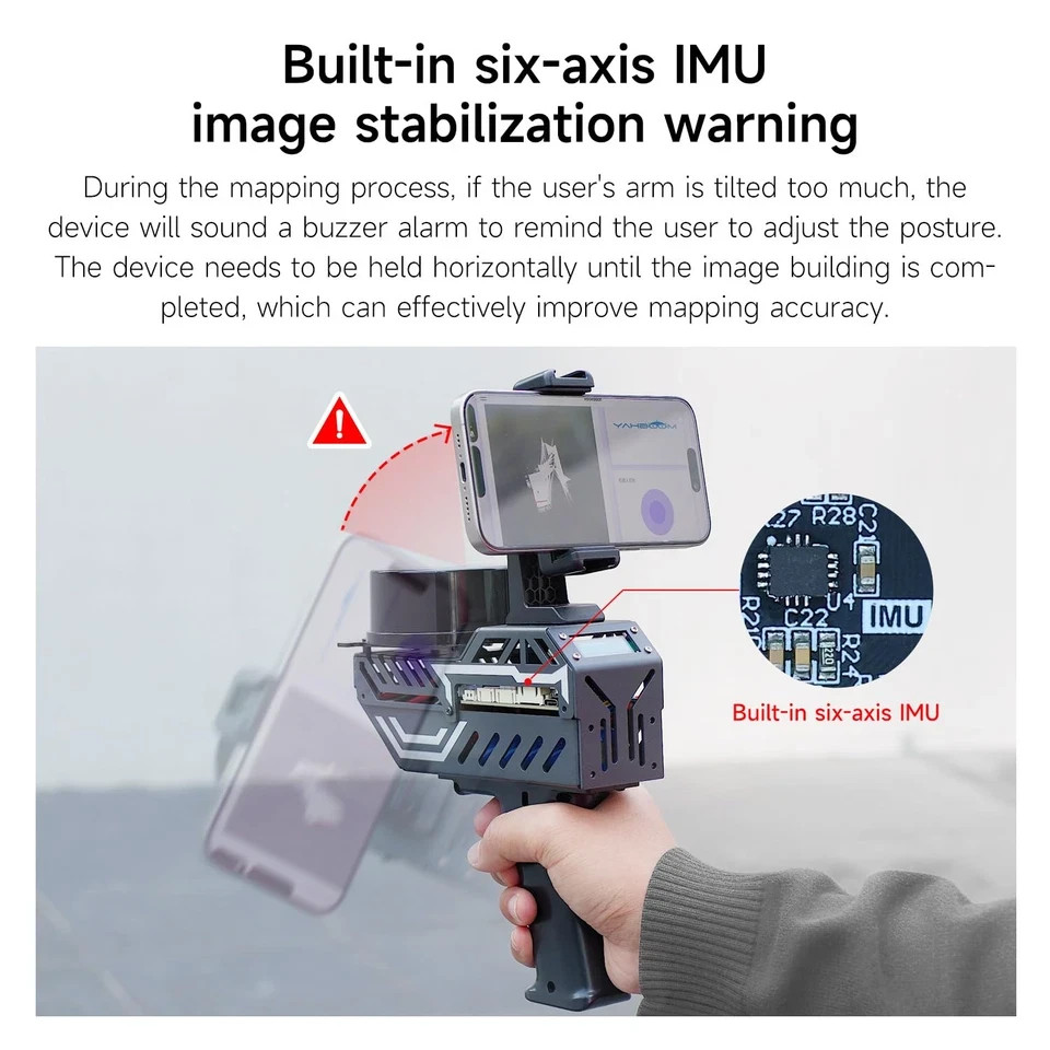Handheld Mapping Navigation Scanning Lidar TOF Ranging Measurement Radius 0.05-1