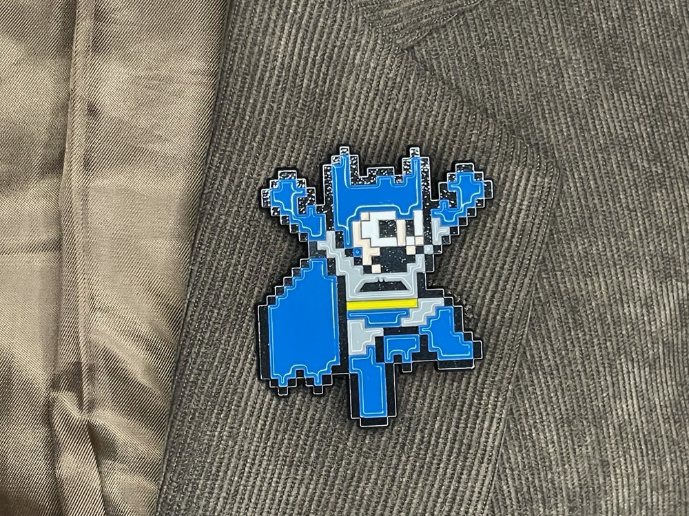 Megaman Sprite Bat-Man Enamel Pin!