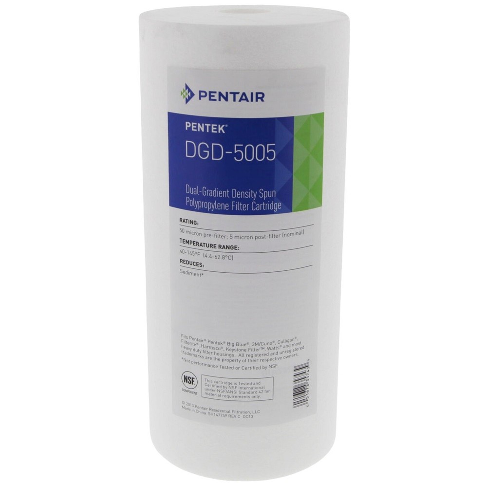Pentair Pentek DGD-5005 155357-43 Dual Gradient Water Filter Cartridge WDGD-5005